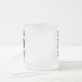 Aangepaste kaasmakerij matglas koffiemok (Center)