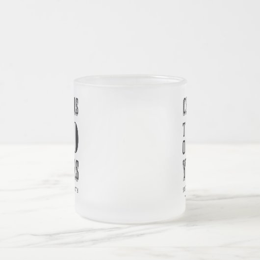 Aangepaste kaasmakerij matglas koffiemok (Center)