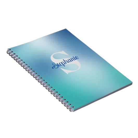 Aangepaste kabelmonogram en voornaam planner notitieboek (Rechterzijde)