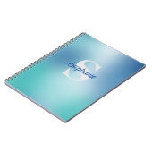 Aangepaste kabelmonogram en voornaam planner notitieboek (Linkerzijde)