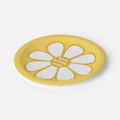 Aangepaste kabelretro Daisy Flower Papieren Bordje (Gekanteld)