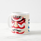Aangepaste Kabuki esthetische Grappig Japans Koffiemok (Voorkant links)