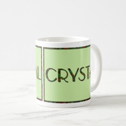 Aangepaste Kaleidoscope Name Mok - Crystal (Voorkant rechts)