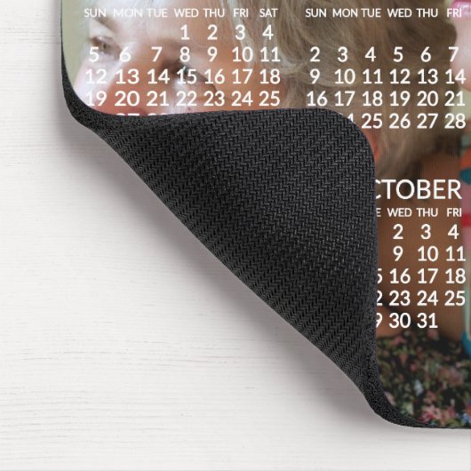 Aangepaste kalender 2019 muismatten foto toevoegen (Hoek)