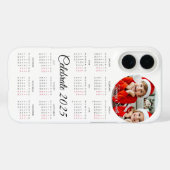 Aangepaste kalender 2025 Case-Mate iPhone case (Achterkant (horizontaal))