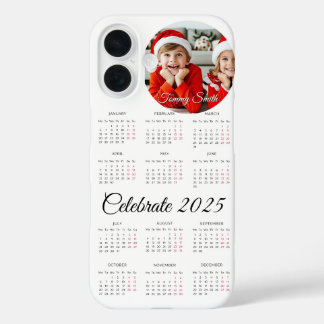Aangepaste kalender 2025 iPhone 16 hoesje
