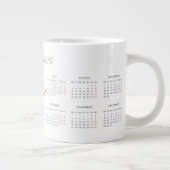 Aangepaste kalender 2025 grote koffiekop (Rechts)