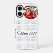Aangepaste kalender 2025 iPhone 16 hoesje (Achterkant)