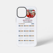 Aangepaste kalender 2025 iPhone hoesje (Achterkant)
