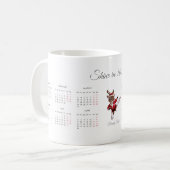 Aangepaste kalender 2025 koffiemok (Voorkant links)