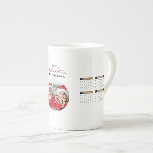 Aangepaste kalender 2025 porselein kop (Voorkant rechts)