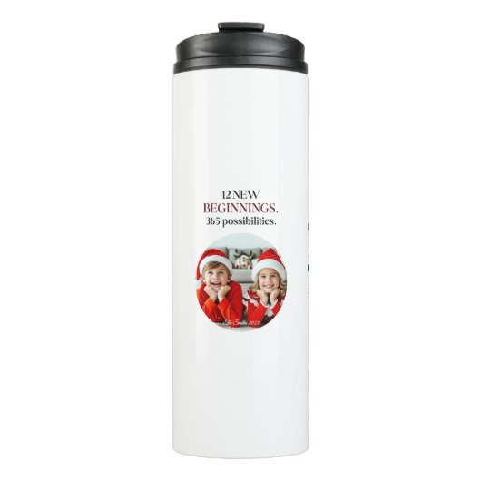 Aangepaste kalender 2025 thermosbeker (Voorkant)