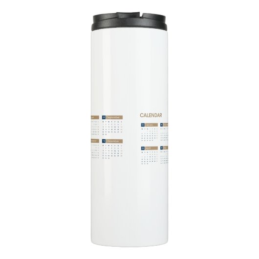 Aangepaste kalender 2025 thermosbeker (Achterkant)