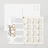 Aangepaste kalender 2026 briefkaart (Voorkant / Achterkant)