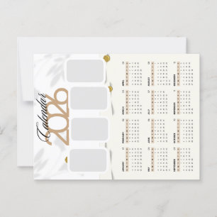 Aangepaste kalender 2026 briefkaart