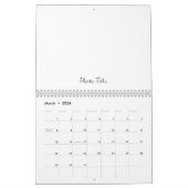 Aangepaste kalender foto en tekst toevoegen (Mar 2026)