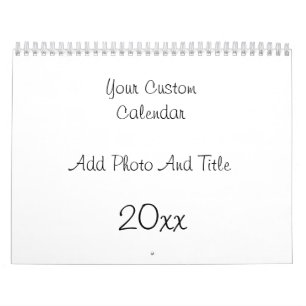 Aangepaste kalender foto en tekst toevoegen