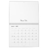 Aangepaste kalender foto en tekst toevoegen (Mar 2027)