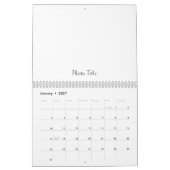 Aangepaste kalender foto en tekst toevoegen (Jan 2027)