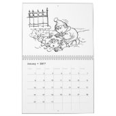 Aangepaste kalender kleurplaten voor kinderen (Jan 2017)