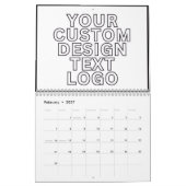 Aangepaste kalender met bedrijfslogo Gepersonalise (Feb 2027)
