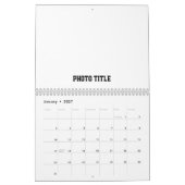 Aangepaste kalender met foto en tekst (Jan 2027)
