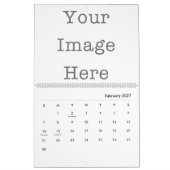 Aangepaste kalender met uw foto's (Feb 2027)
