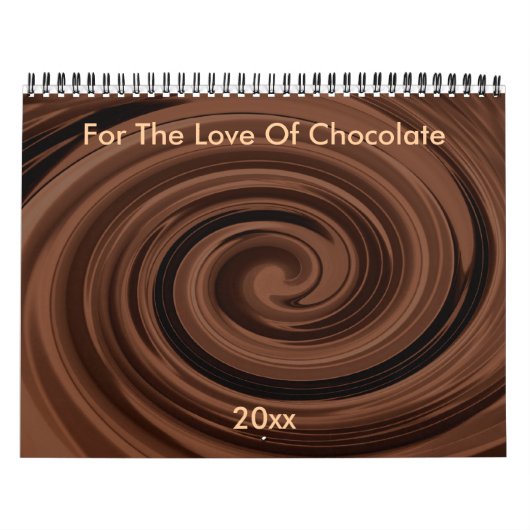 Aangepaste kalender voor de liefde voor chocolade (Hoes)