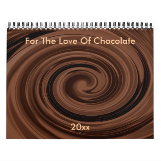 Aangepaste kalender voor de liefde voor chocolade