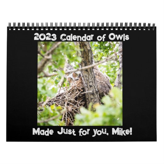 Aangepaste kalender voor Owl (Hoes)