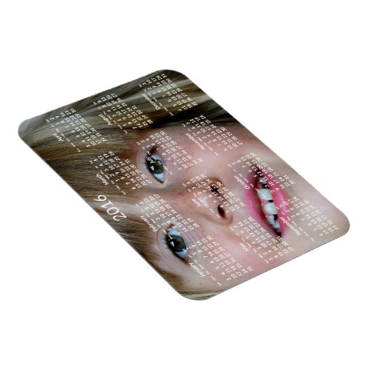 Aangepaste kalenders 2016 Flexible Magnet Magneet (Rechterzijde)