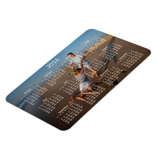 Aangepaste kalenders 2016 Grote Flexibele Magneten (Linkerzijde)