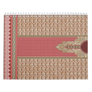 Aangepaste kalenders en esthetische geïllustreerde kalender