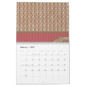 Aangepaste kalenders en esthetische geïllustreerde kalender (Feb 2027)