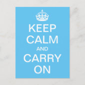 Aangepaste KALK en CARRY AAN - witte woorden Briefkaart (Voorkant)