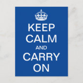 Aangepaste KALK en CARRY AAN - witte woorden Briefkaart (Voorkant)