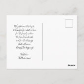 aangepaste kalkoen pompoen herfst Thanksgiving Briefkaart (Achterkant)