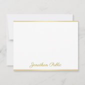 Aangepaste kalligrafeerde Sjabloon gouden script t (Voorkant)