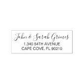 Aangepaste kalligrafie adres rubber stempel, bruil rubberstempel (Afrduk)