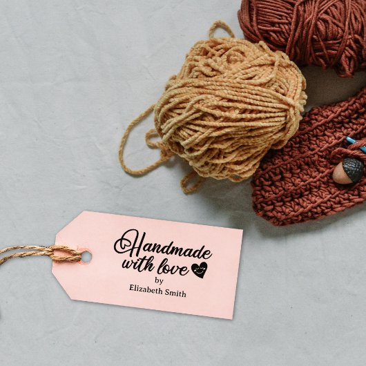 Aangepaste kalligrafie handgemaakt met liefde rubberstempel