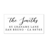 Aangepaste kalligrafie Naam Adresstempel Zelfinktende Stempel (Design)