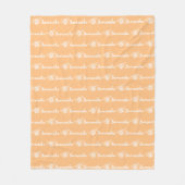 Aangepaste kalligrafie naam fleece deken (Voorkant)