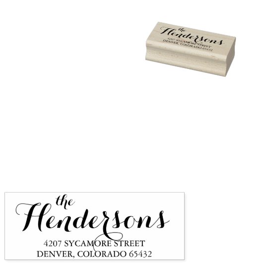 Aangepaste kalligrafie Stempel (Gestempeld)