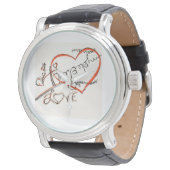 aangepaste kalligrafiekunst horloge (Gekanteld)