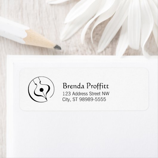 Aangepaste kalligrafische pen etiket (Insitu)