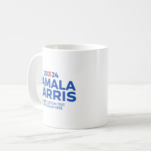 Aangepaste Kamala Harris 2024 Koffiemok (Voorkant links)