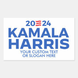 Aangepaste Kamala Harris 2024 Rechthoekige Sticker