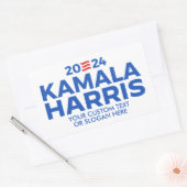 Aangepaste Kamala Harris 2024 Rechthoekige Sticker (Envelop)