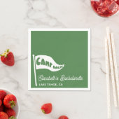 Aangepaste Kamp Bach Bachelorette Kamp Vlag Servet (Insitu)