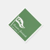 Aangepaste Kamp Bach Bachelorette Kamp Vlag Servet (Hoek)